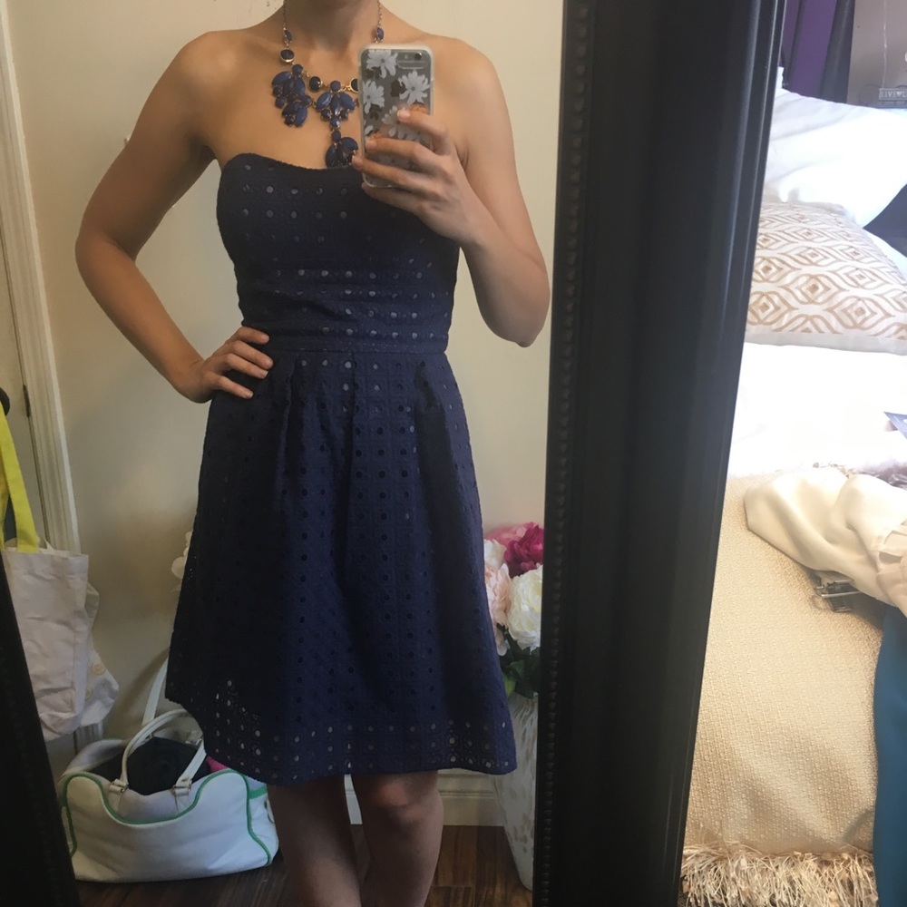 J crew summer eyelet dress